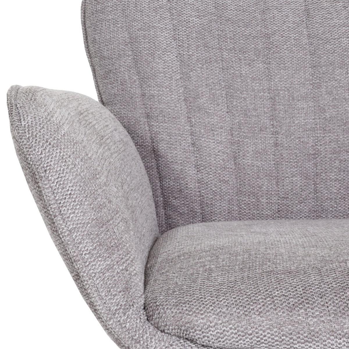 BARHOCKER Hellgrau - Hellgrau, Textil (50/110/45cm) - MCW