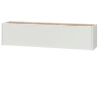 TV-LOWBOARD weiß, Eiche Wotan 150 cm, TV-Unterteil hängend - Eiche Wotan/Weiß, Holz/Holzwerkstoff (150/35/30cm) - Furn.Design