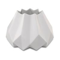 VASE Polygono Star weiß 19 cm - Weiß, Keramik (19cm) - Goebel