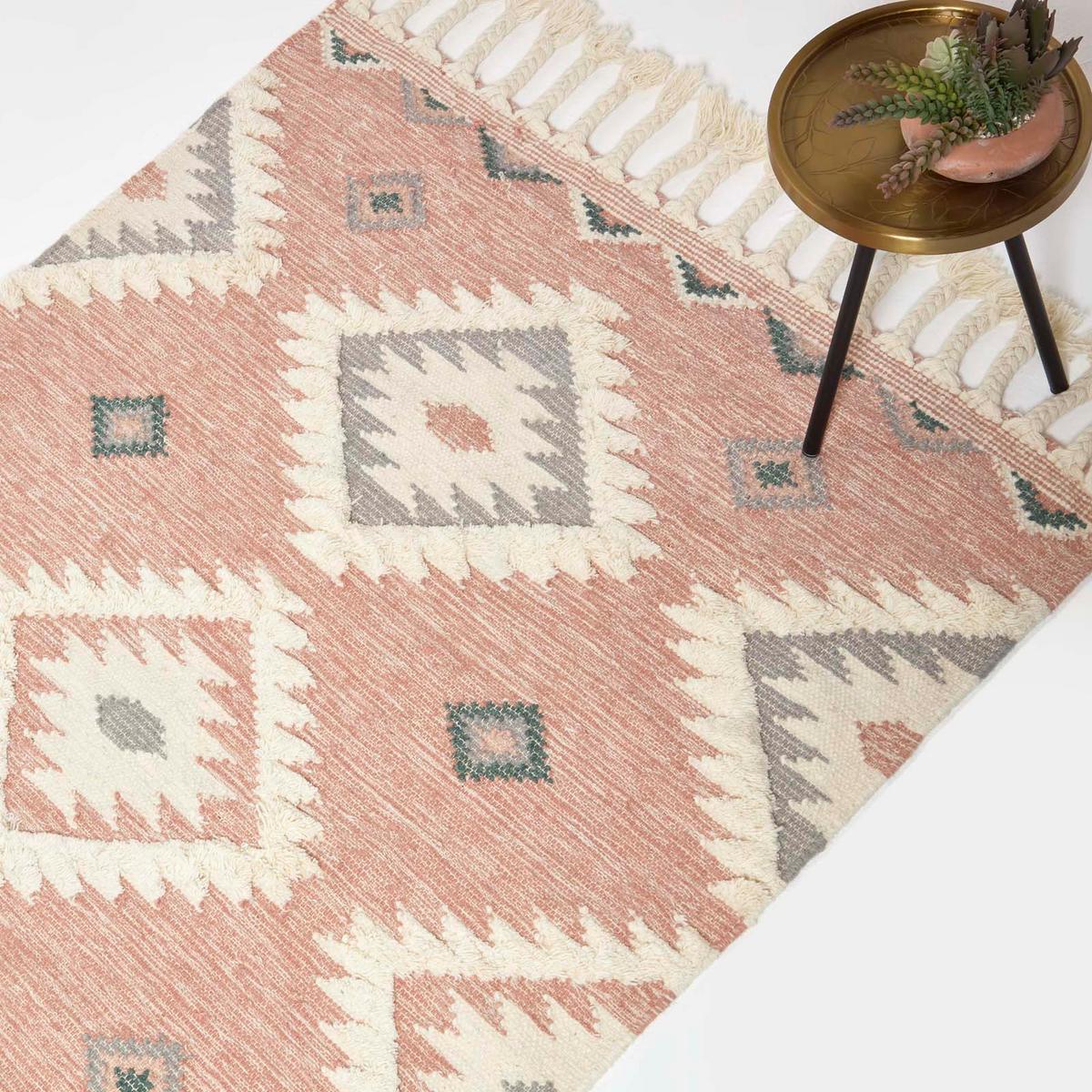 KELIM-TEPPICH Pali handgewebt 120/170 cm - Multicolor, Textil (120/170cm) - Homescapes