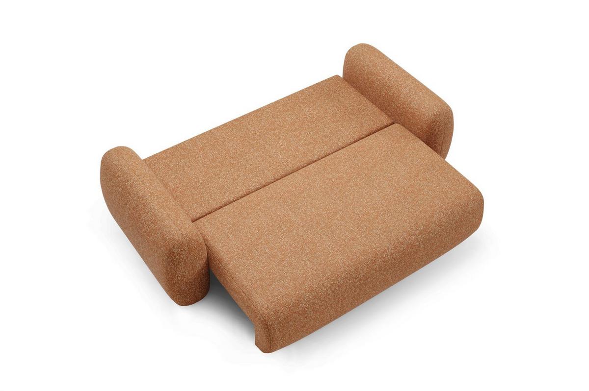 SCHLAFSOFA Gaston - Rotbraun, Holzwerkstoff/Textil (266/95/110cm) - Fun Möbel