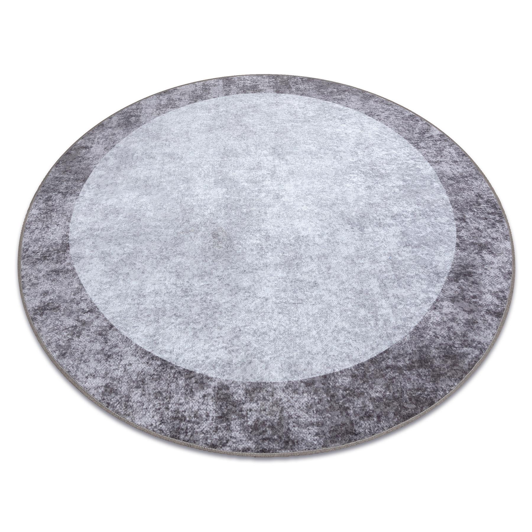 TEPPICH Miro 100 cm - Grau, Textil (100/100cm) - rugsX