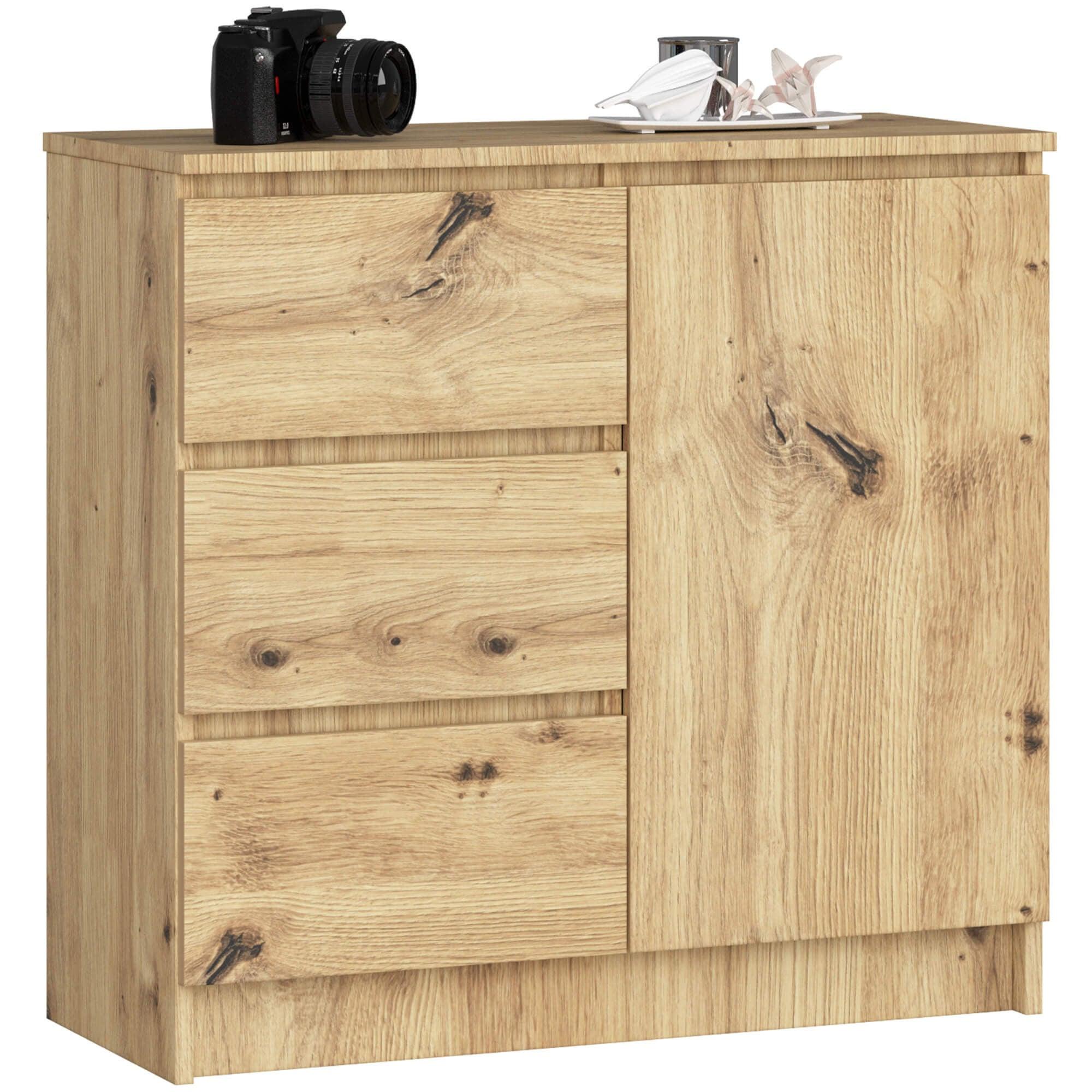 KOMMODE Eiche Artisan 77/80/35 - Eiche Artisan, Holzwerkstoff (80/77/35cm) - RAUMHIRSCH FURNITURE