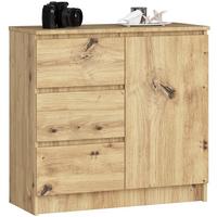 KOMMODE Eiche Artisan 77/80/35 - Eiche Artisan, Holzwerkstoff (80/77/35cm) - RAUMHIRSCH FURNITURE