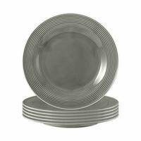 FRÜHSTÜCKSTELLER Beat Color Glaze Perlgrau ø 23,3 cm 6er Set - Grau, Keramik (23.3cm) - Seltmann Weiden