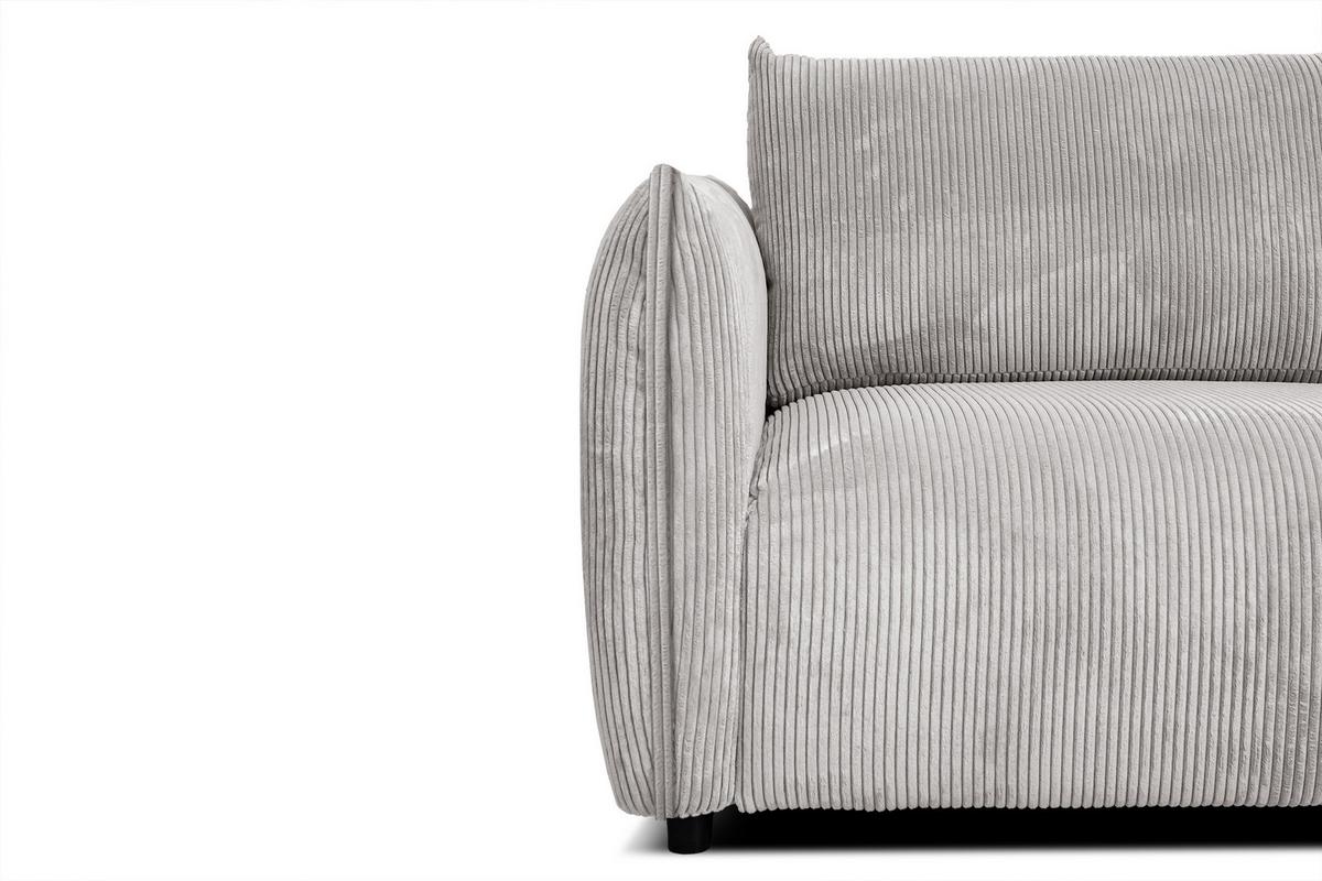 ECKSOFA TAUER 5-Sitzer, weiß - Schwarz/Weiß, Holzwerkstoff/Kunststoff (292/174cm) - Wozimo