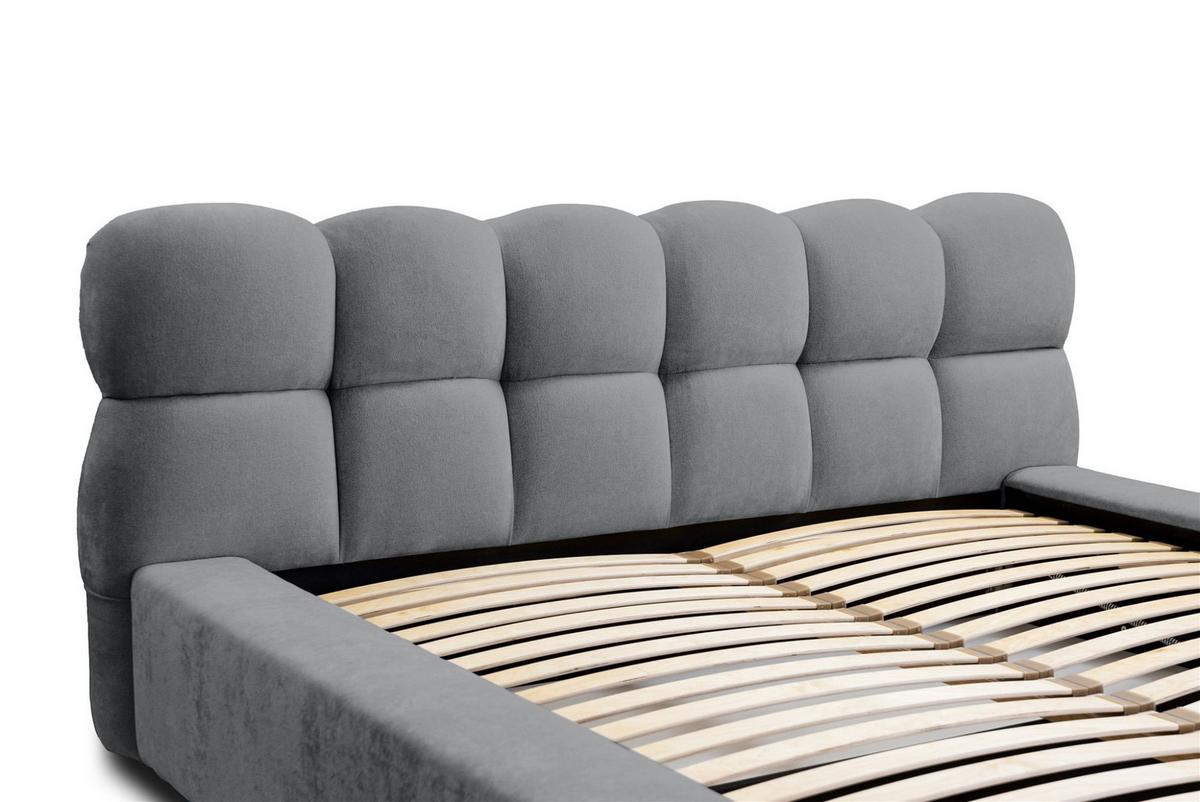 POLSTERBETT Grove In Ditra - Grau, Holzwerkstoff/Textil (180/200cm) - Fun Möbel