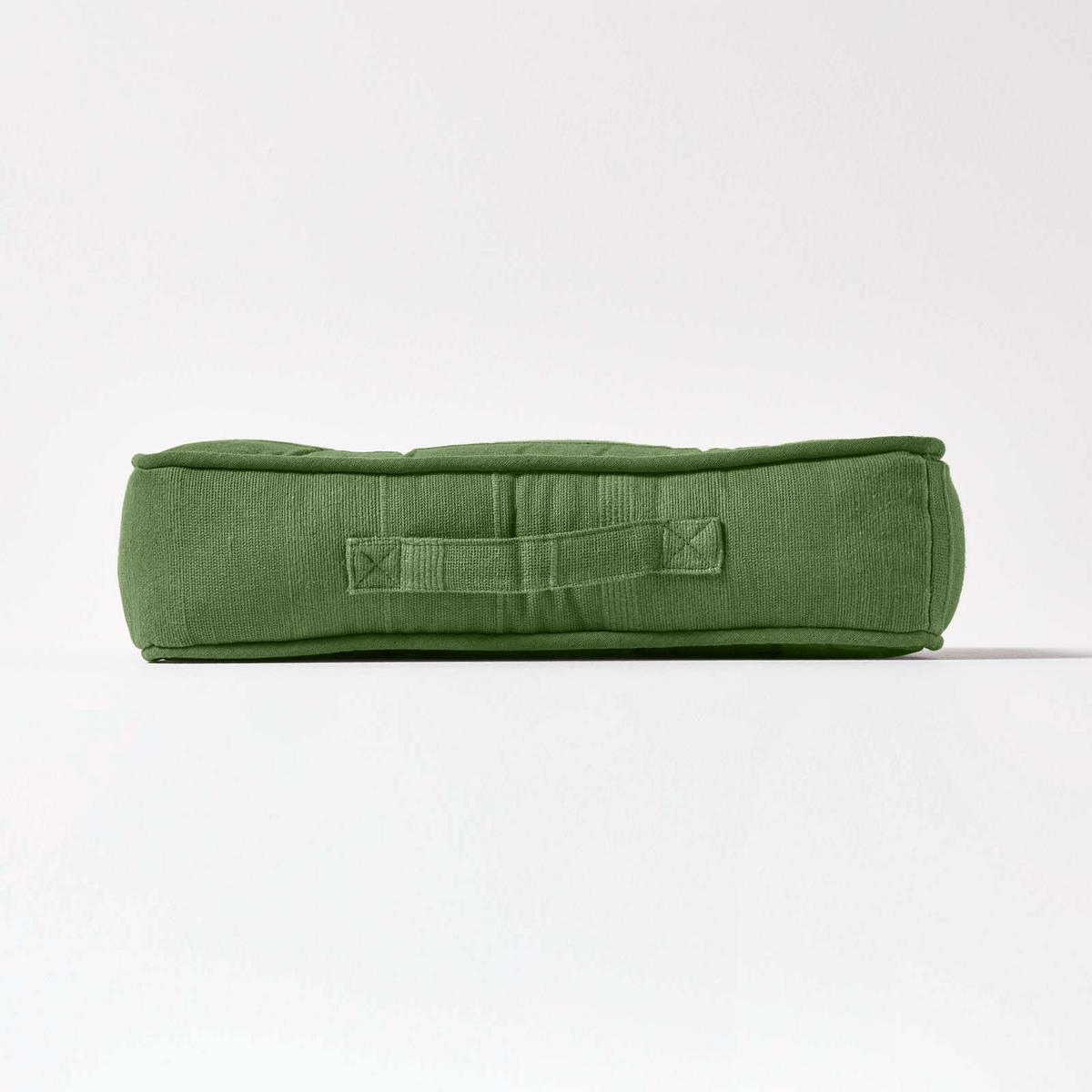 SITZKISSEN Rajput olivgrün 40/40/8 cm - Olivgrün, Textil (40/40/8cm) - Homescapes