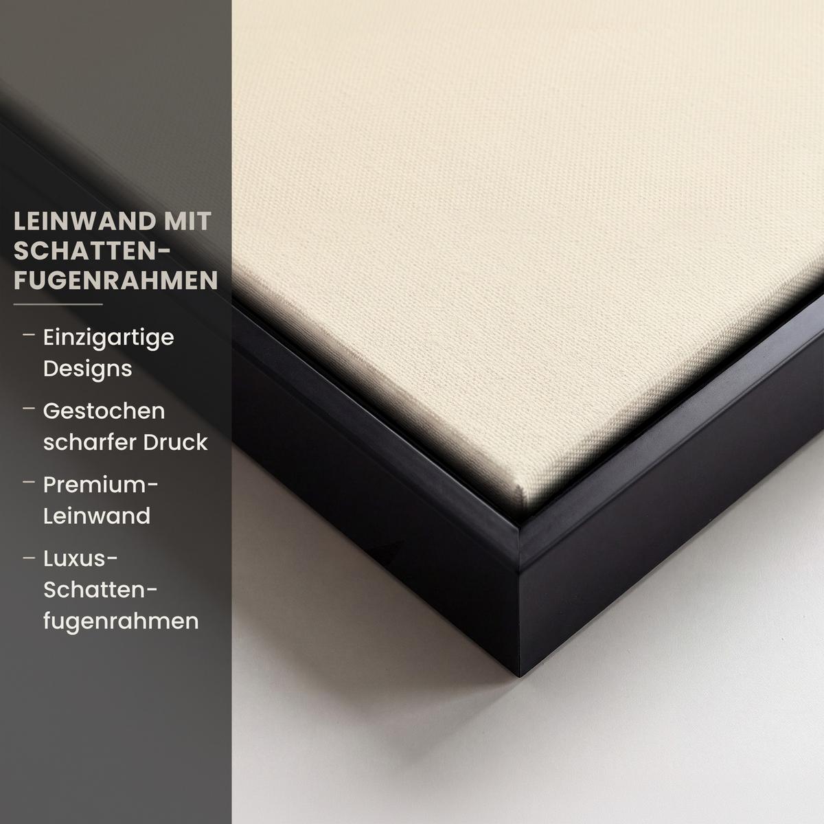 LEINWAND Bilder mit Rahmen - Eier - Kaninchen - Pastellfarbtöne - 60x90 - Hellgelb, Textil (60/90cm) - MuchoWow