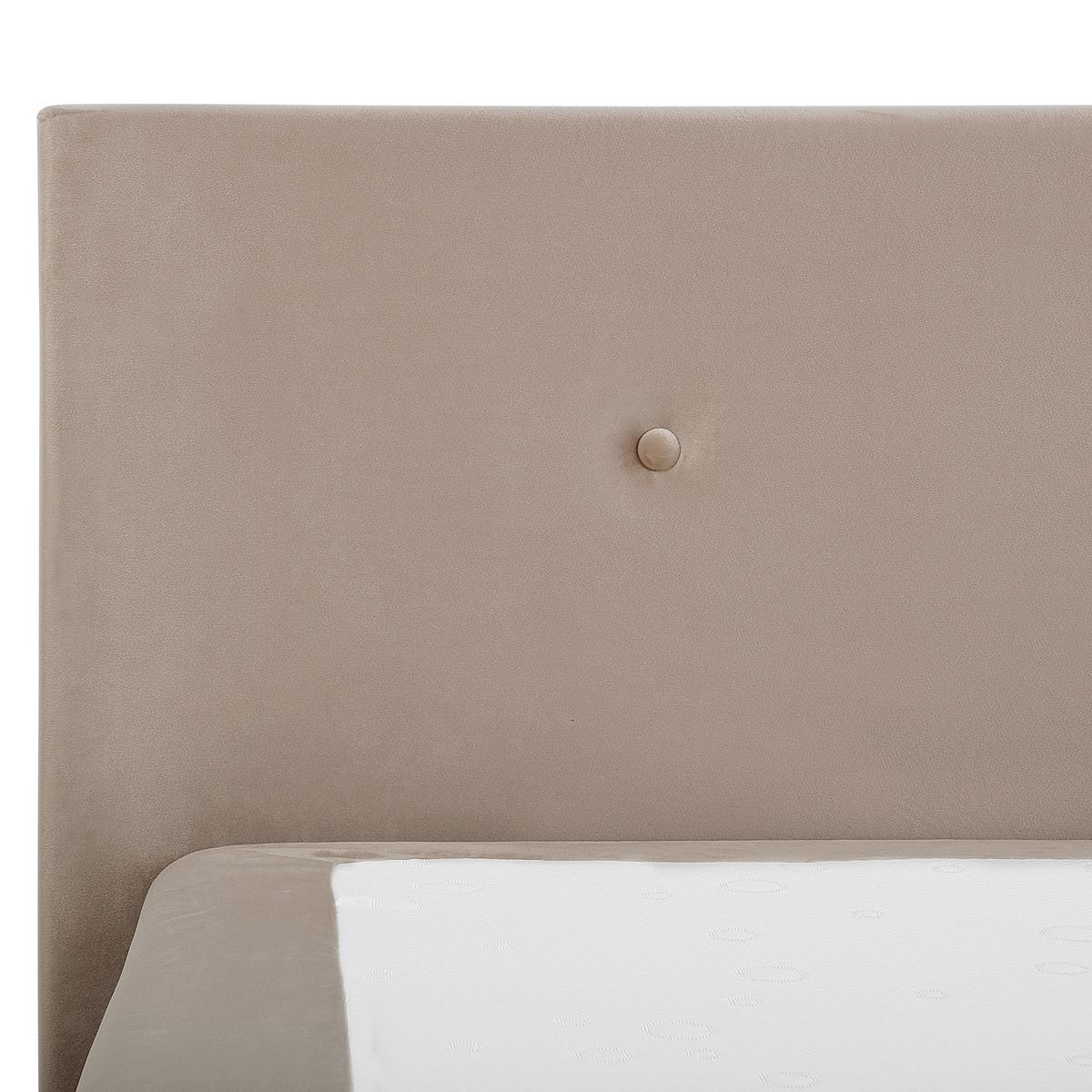 BOXSPRINGBETT 160/200cm Helles Beige Consul - Beige, Textil (160/200cm) - Beliani