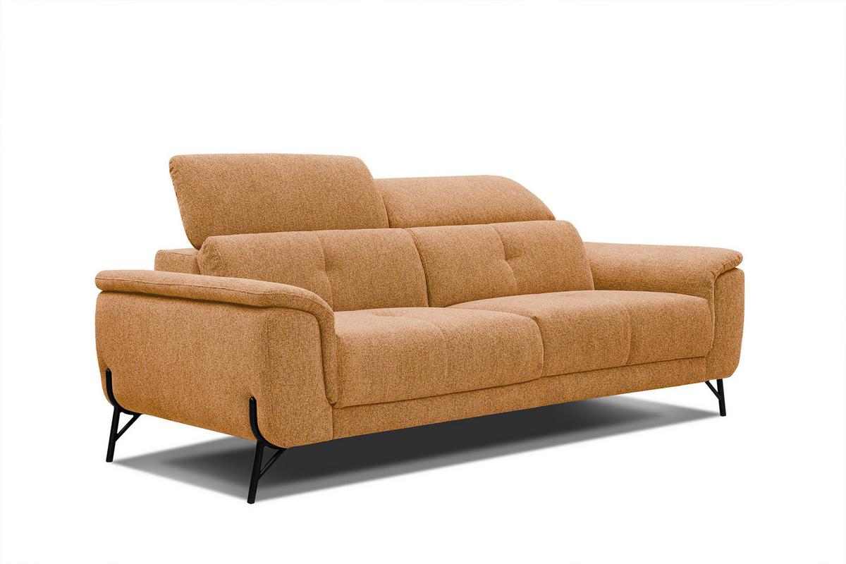 SOFA AVENA 3-Sitzer, orange - Orange, Holzwerkstoff/Textil (204/80/108cm) - Wozimo