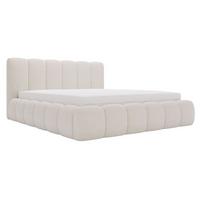 POLSTERBETT Cloud 200x200 Bouclé-Stoff Beige - Beige, Textil (200/200cm) - Graingold