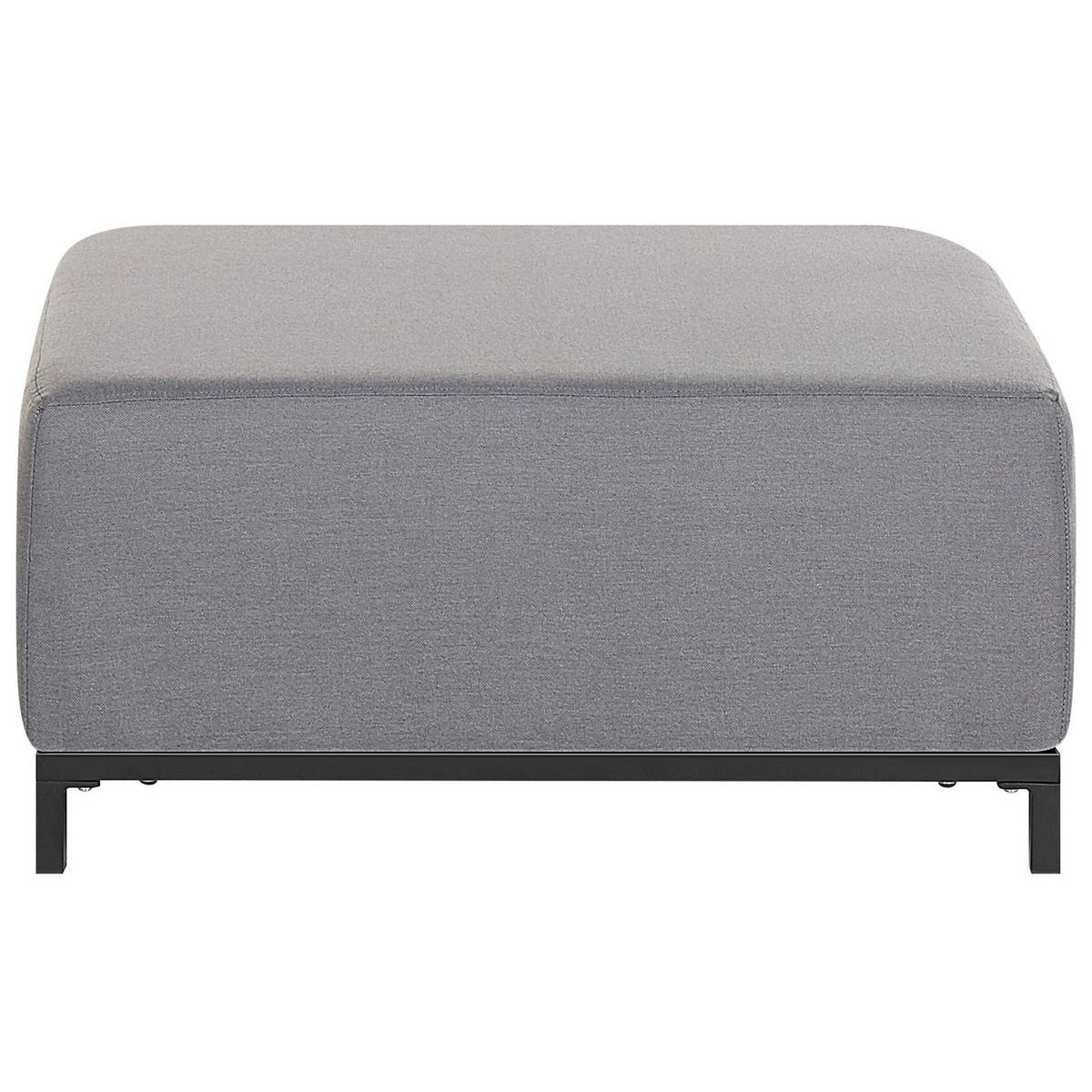OTTOMANE Rovigo 83/83/38 cm - Grau, Kunststoff/Textil (83/38/83cm) - Beliani