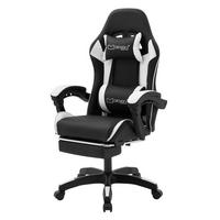 GAMINGSTUHL Schwarz-Weiß aus Kunstleder - Schwarz/Weiß, Kunststoff/Metall (62/119/62cm) - ML-DESIGN