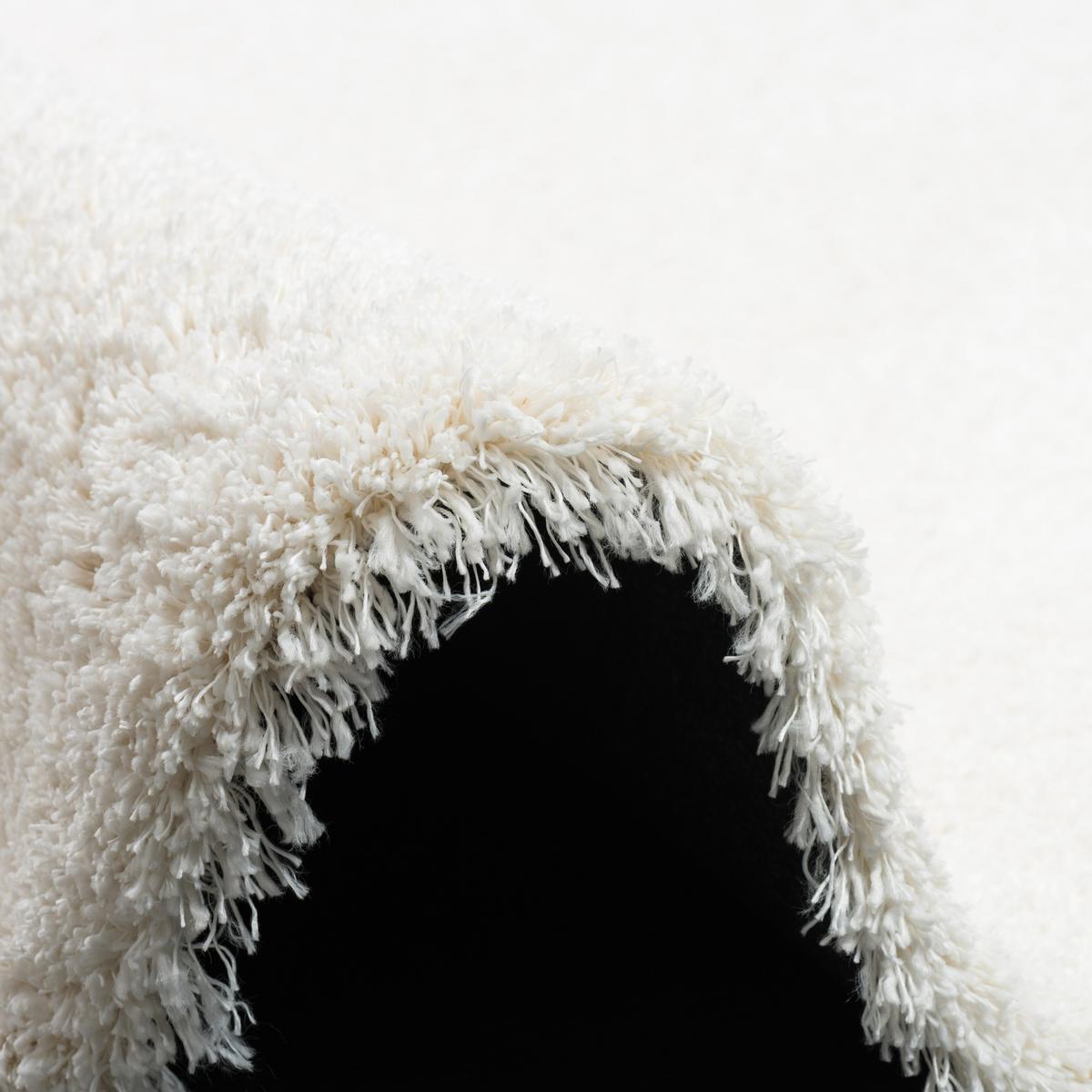 LUXUS HOCHFLOR SHAGGY TEPPICH DREAM RUND - Creme, Textil (200/200cm) - Snapstyle