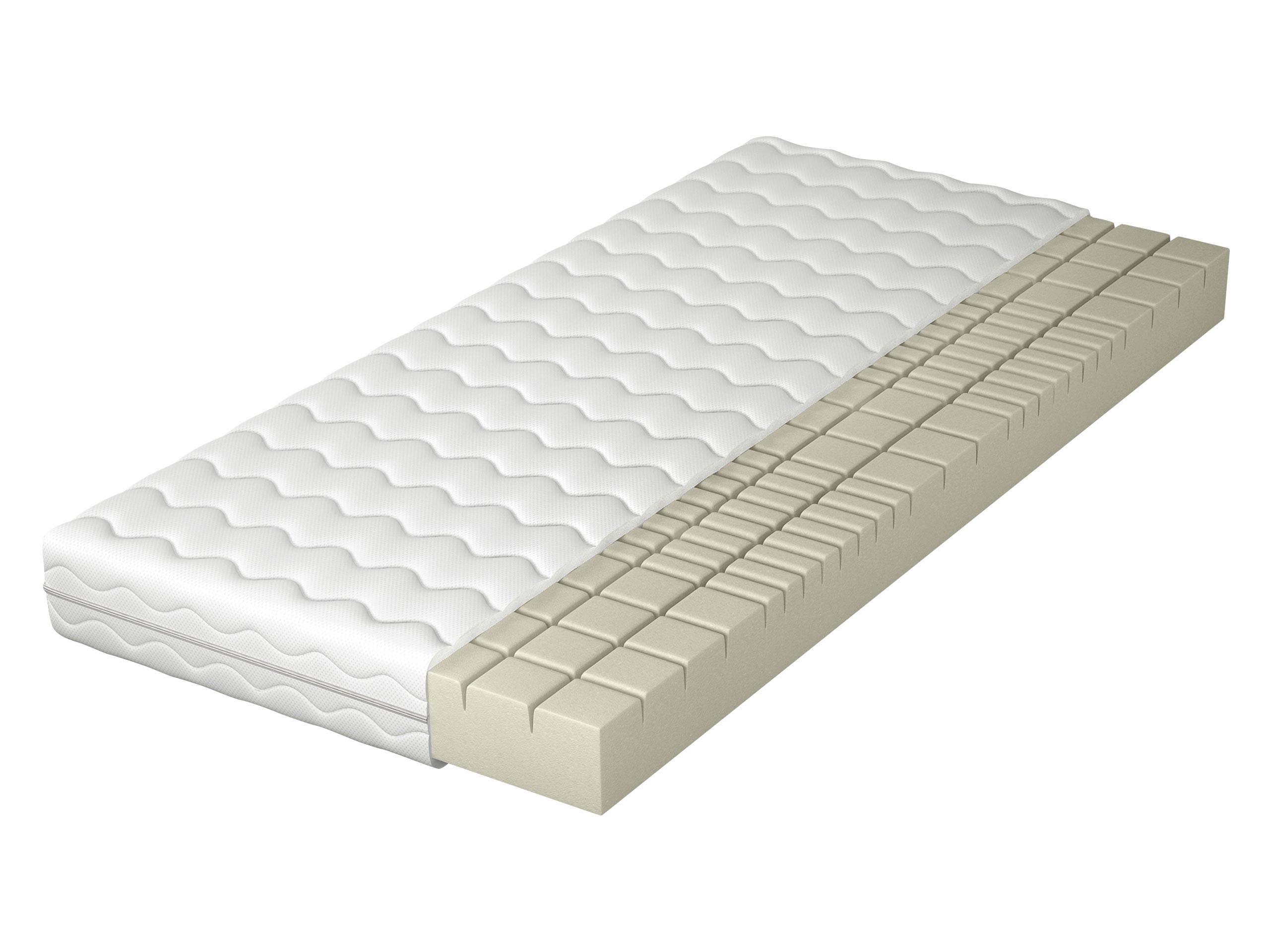 SCHAUMSTOFFMATRATZE Nemezis 15 cm - Weiß, Textil (160/200cm) - MIRJAN24