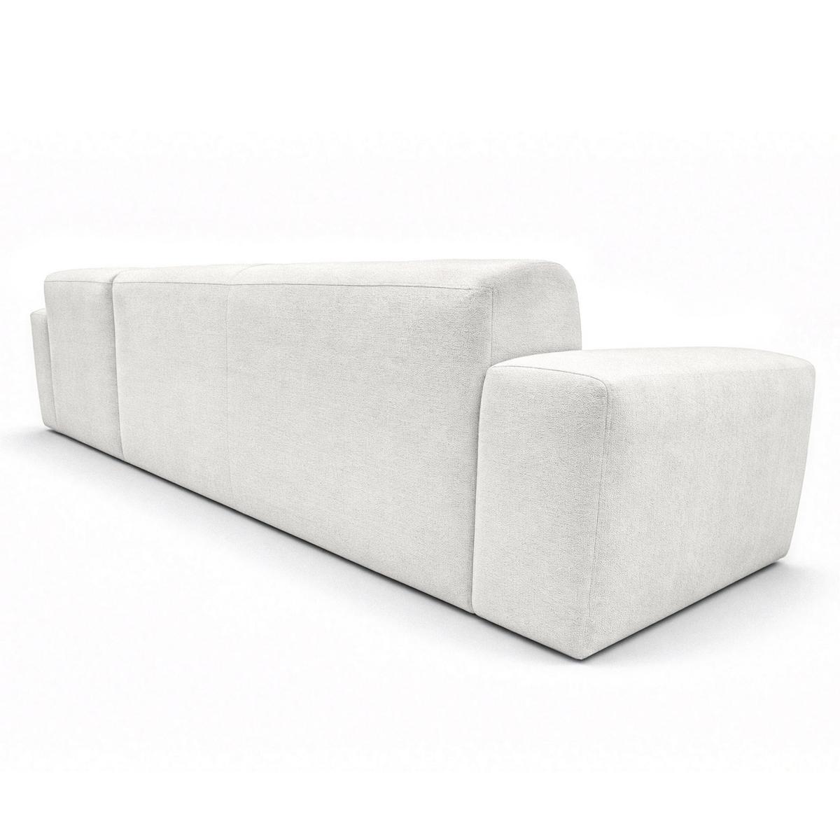 ECKSOFA L Form Corlu Weiß 310/165/78 cm – stilvolle kleine Eckcouch Rechts - Schwarz/Weiß, Kunststoff/Textil (165/310cm) - AX Living