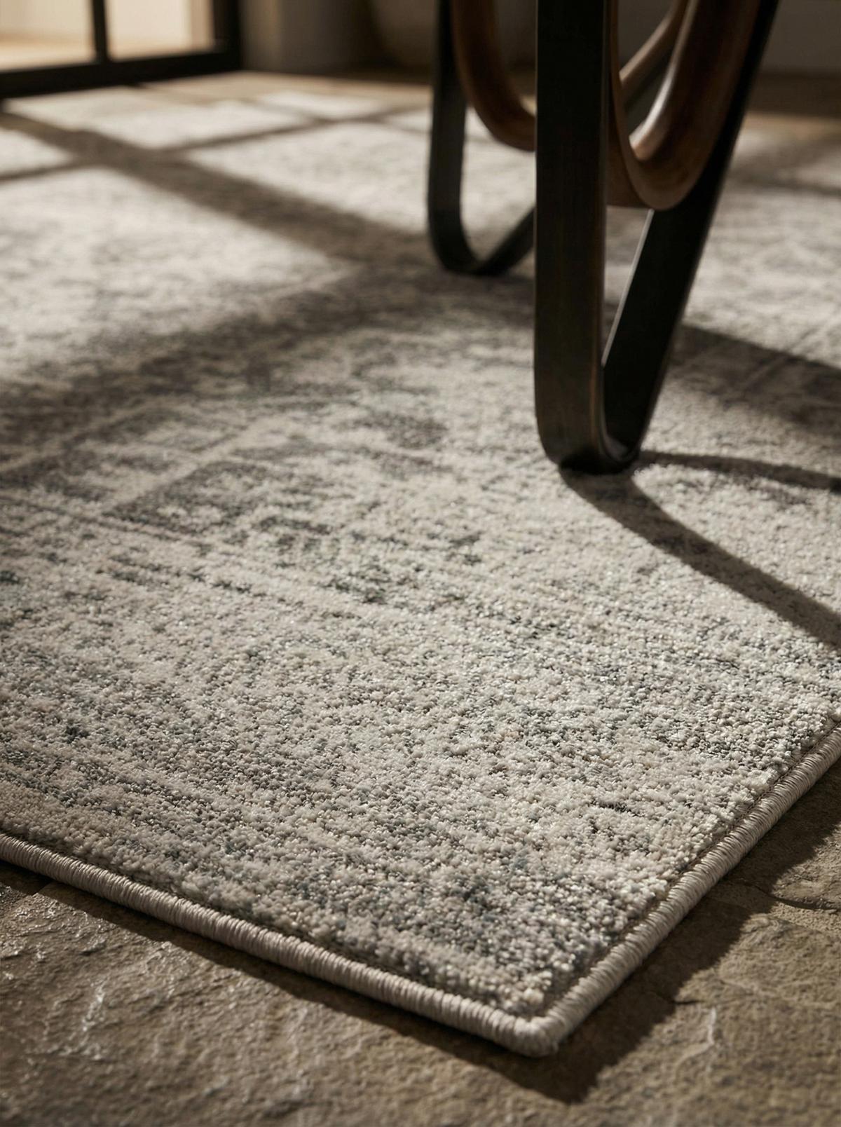 TEPPICH LODI-Lambro, im Vintage-Stil, Silbergrau, 120 x 170 cm - Grau, Textil (170/120cm) - KADIMA DESIGN