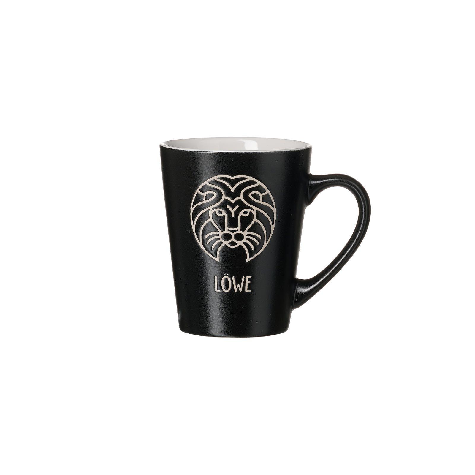 HENKELBECHER LÖWE Cosmic schwarz 350 ml - Schwarz, Keramik (0.35L) - Ritzenhoff Breker