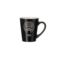 HENKELBECHER LÖWE Cosmic schwarz 350 ml - Schwarz, Keramik (0.35L) - Ritzenhoff Breker