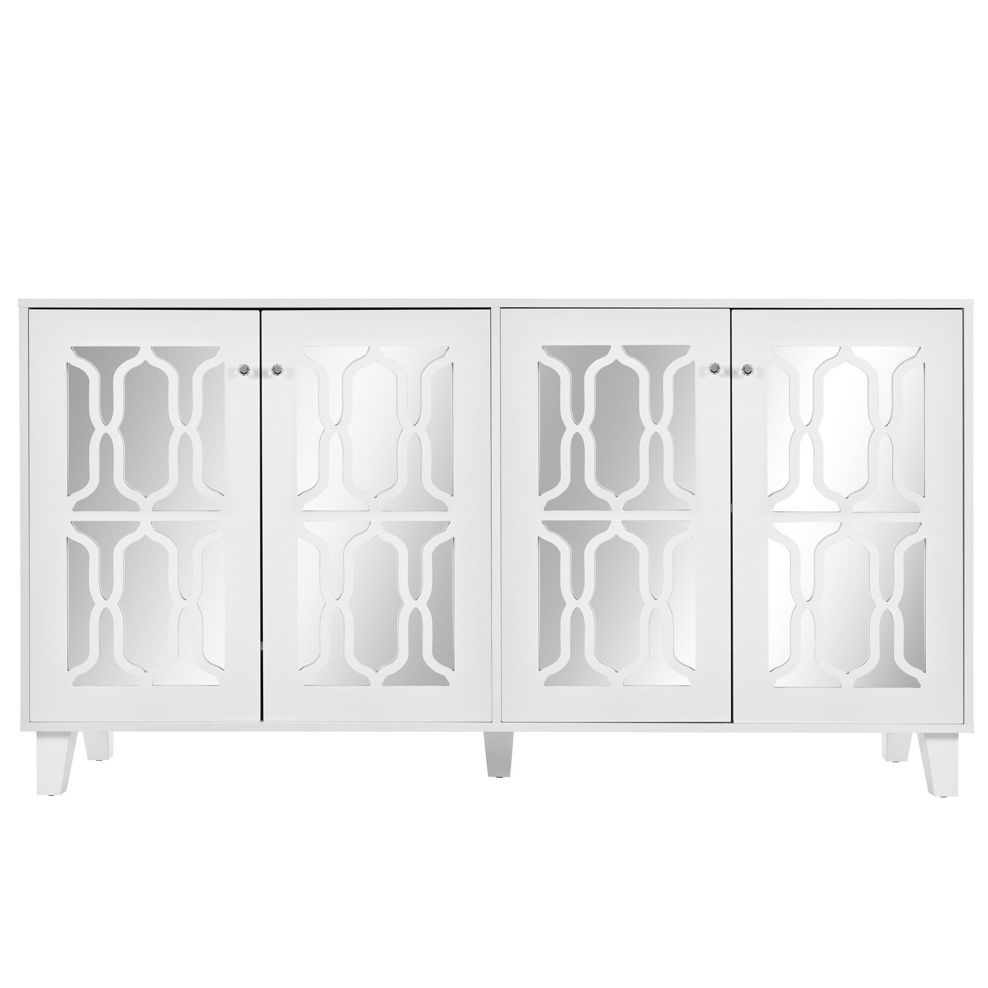 SIDEBOARD Weiß 160/40/84 cm - Weiß, Holz (160/84/40cm) - Urban Meuble