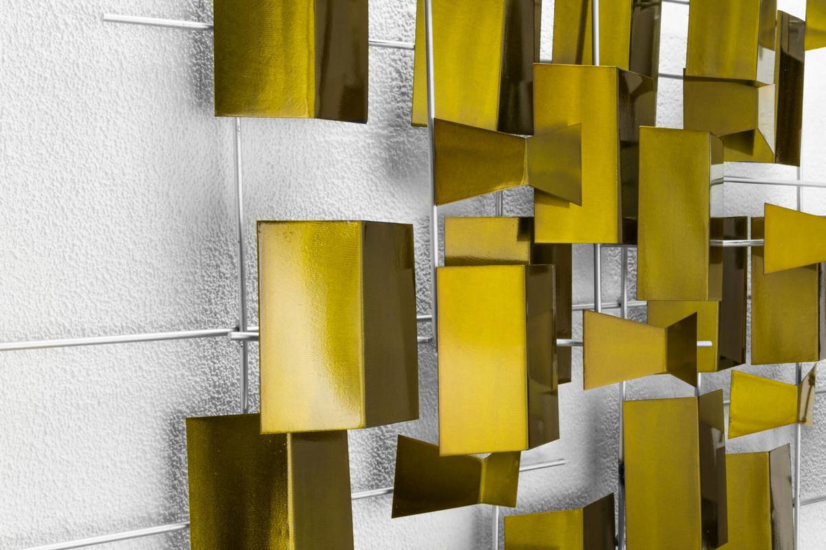 WANDDEKO Gold 95/67 cm - Goldfarben, Metall (5.01/67/9cm) - KUNSTLOFT