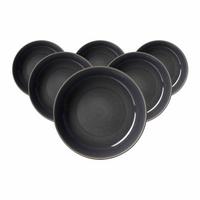 SUPPENTELLER Toledo dunkelgrau ø 14,5 cm 6er Set - Dunkelgrau, Keramik (23cm) - Ritzenhoff Breker