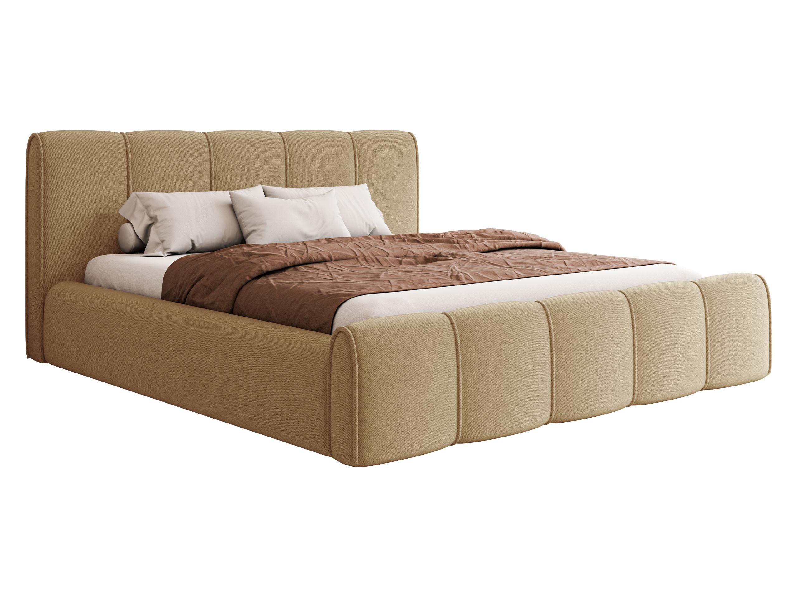 POLSTERBETT Lewis - Beige, Holz/Holzwerkstoff (160/200cm) - MIRJAN24
