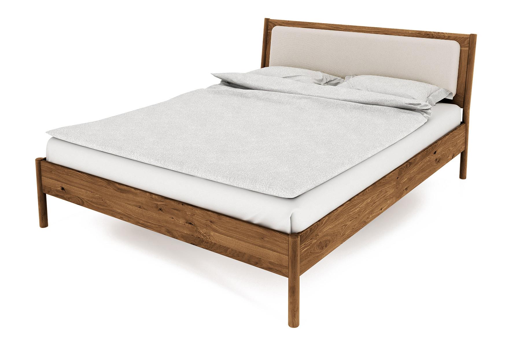 BETT MIT POLSTERKOPFTEIL INA 80x200 Wildeiche - Alteiche, Holz (80/200cm) - byoak