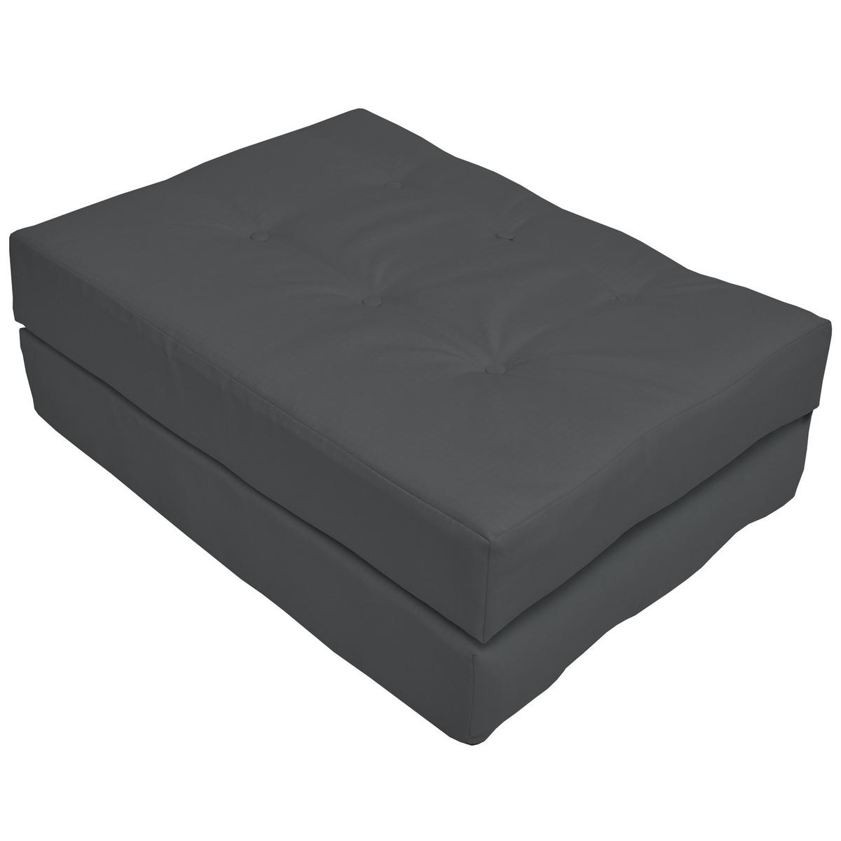 PALETTENKISSEN Eco Elements Sitz 120/80/15 cm Graphitgrau - Grau, Textil (80/15/120cm) - Beautissu 