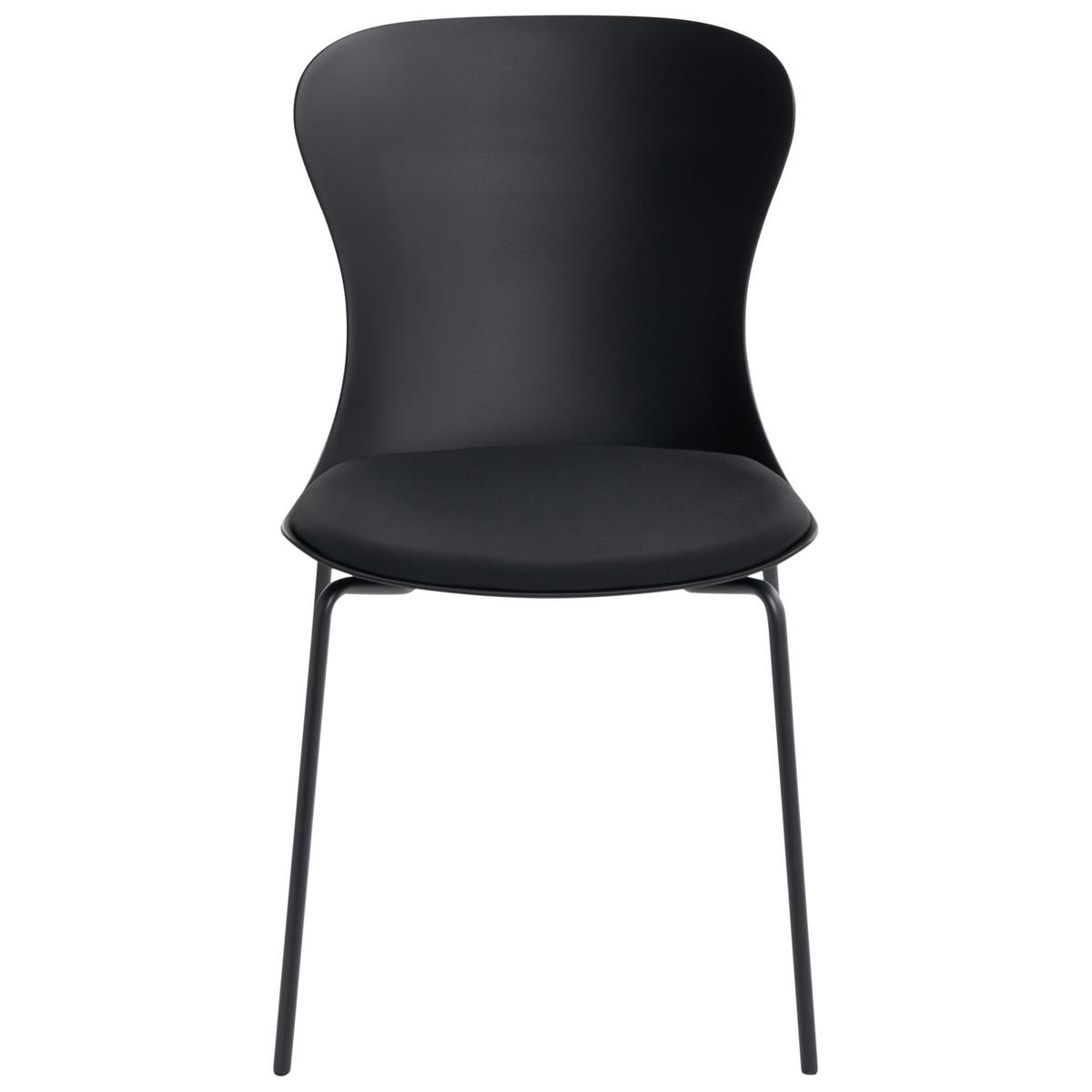 ESSZIMMERSTUHL 2er-Set Schwarz Pitsburg - Schwarz, Kunststoff (49/84/52cm) - Beliani