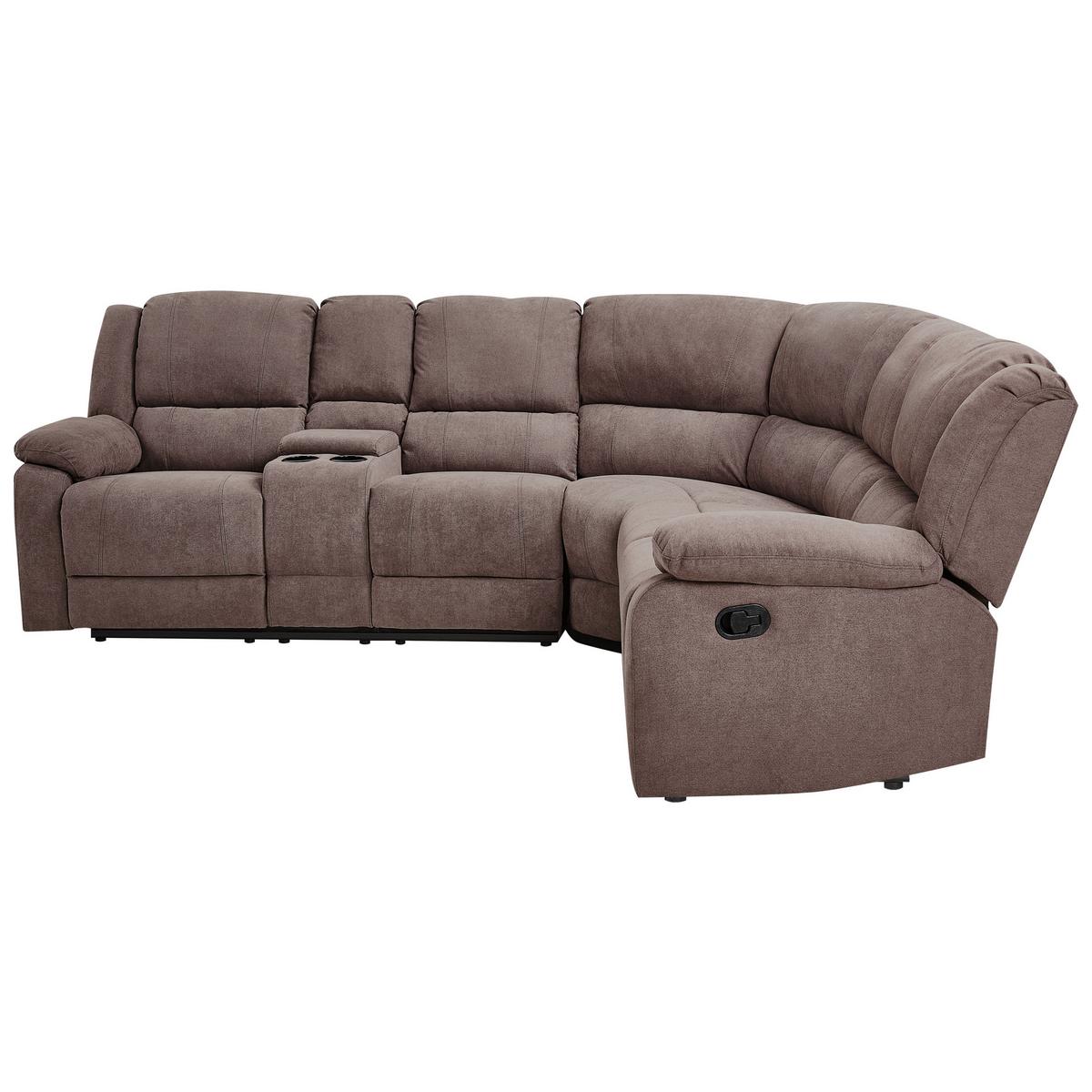 ECKSOFA Polsterbezug Taupe Rokke - Taupe, Textil (233/200cm) - Beliani