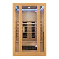 INFRAROTKABINE Nyborg S120K mit Keramik-, Flächenstrahler & Hemlockholz - Naturfarben, Holz (120/190/105cm) - Artsauna