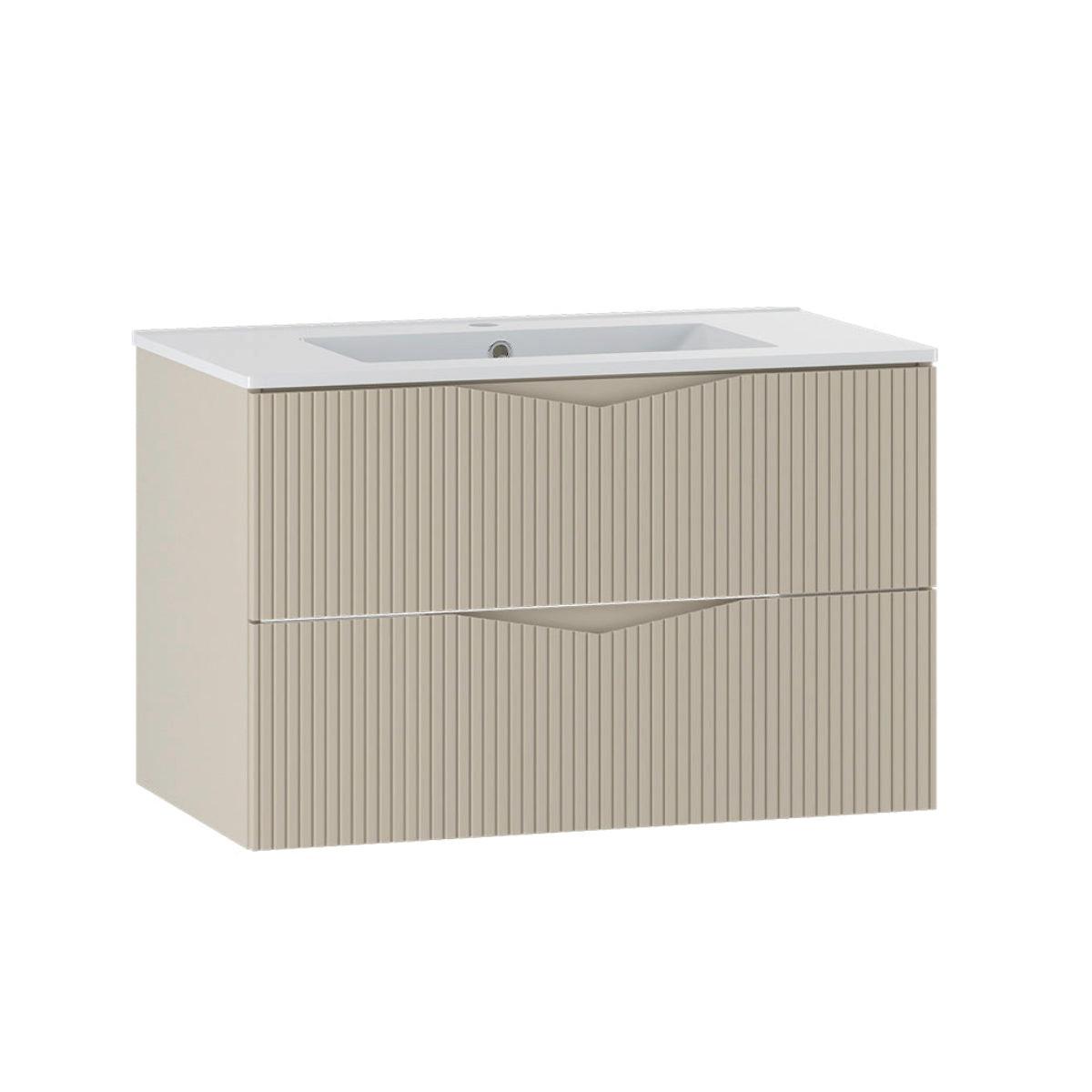 WASCHTISCH 80cm Tao Kaschmir - Beige, Holzwerkstoff (80/50/45.8cm) - Petits-meubles