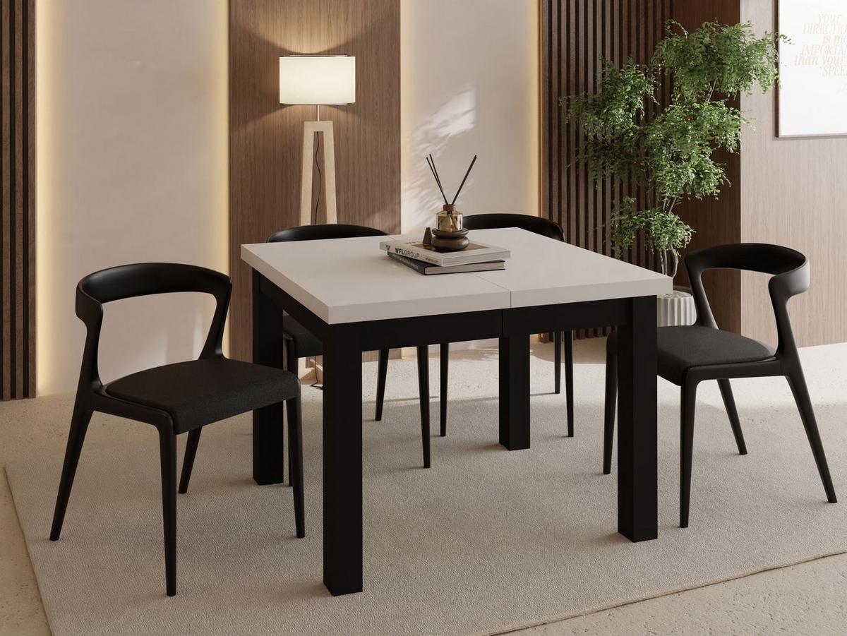 ESSTISCH Toren ausziehbar verlängerbar quadratisch, Kaschmir 80-180/80/76.5 cm - Kaschmir/Beige, Holz/Holzwerkstoff (80/180/76.5cm) - WFL GROUP