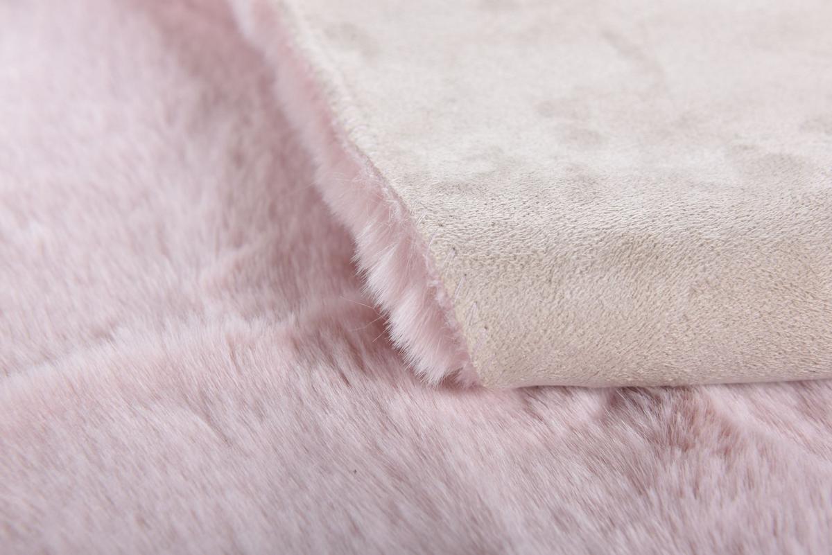 KUNSTFELLTEPPICH Giorgia 60x80 cm - Rosa, Textil (60/80cm) - Gino Falcone