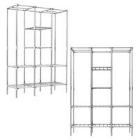 XXL-KLEIDERSCHRANK 178x128x44,5 cm - Grau, Metall (44.5/178/128cm) - eyepower