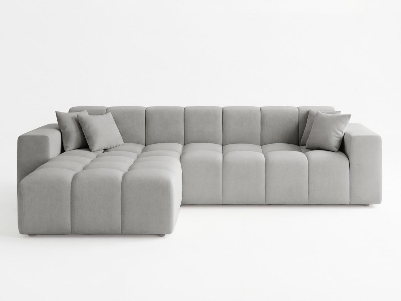 ECKSOFA Loopo Grau Links - Grau, Holz/Textil (265/180cm) - Graingold