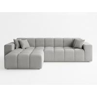 ECKSOFA Loopo Grau Links - Grau, Holz/Textil (265/180cm) - Graingold