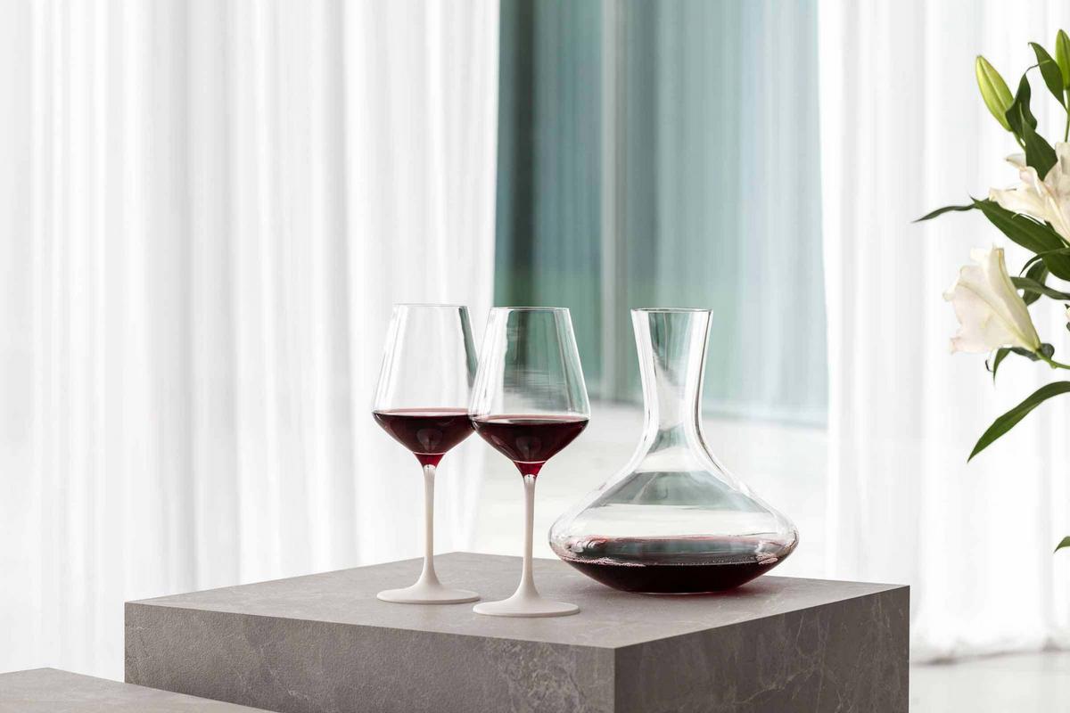 ROTWEINGLÄSER Manufacture Rock weiß-transparent 470 ml 4er Set - Transparent/Weiß, Glas (0.47L) - Villeroy & Boch