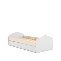 BETT Estefania Weiß 205.4/100/65 cm - Weiß, Holz (190/90cm) - Calicosy