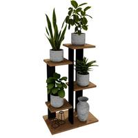 BLUMENSTÄNDER M4 - Nussbaumfarben, Holzwerkstoff (32/82/52cm) - RAUMHIRSCH FURNITURE