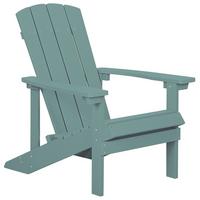 GARTENSTUHL Kunstholz türkis Adirondack - Türkis, Kunststoff (75/88/88cm) - Beliani