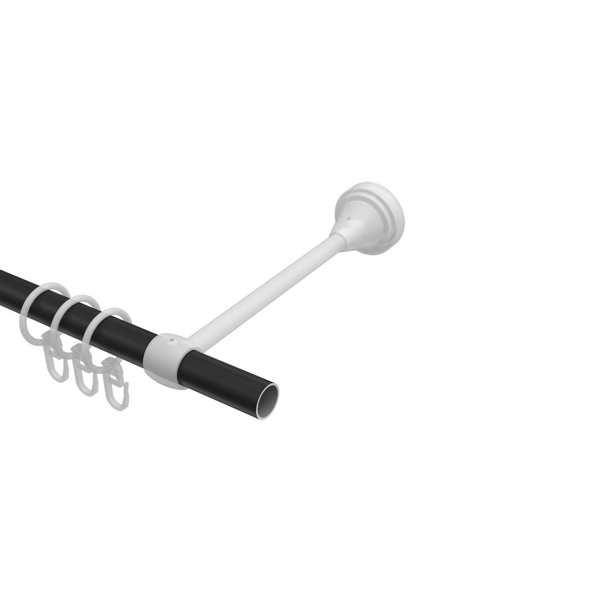 GARDINENSTANGE Primus Alessia 100 cm, 1-läufig, 16 mm Ø Schwarz - Schwarz, Metall (100cm) - INTERDECO