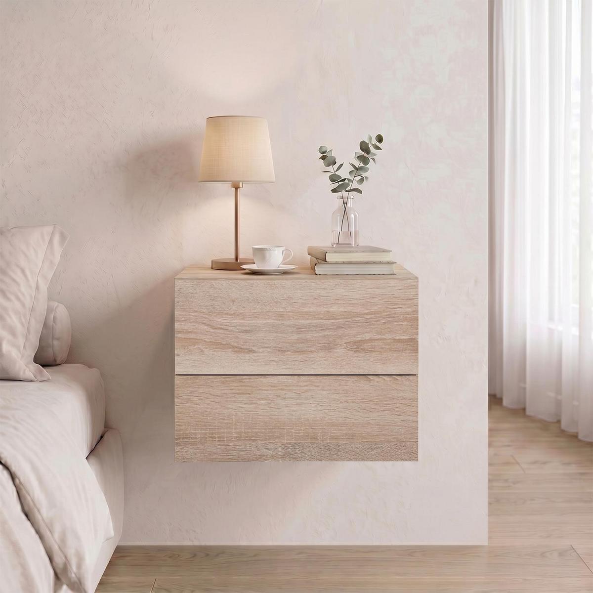HÄNGENDER NACHTTISCH ANNI - Sonoma Eiche, Holzwerkstoff (42/29/30cm) - CARO-Möbel