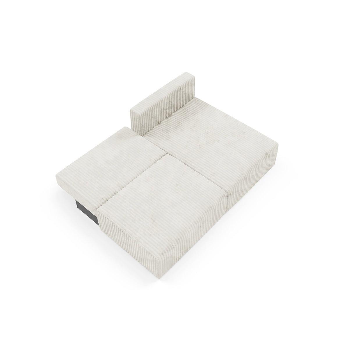 ECKSOFA Angela 3 Sitzplätze Weiß - Weiß, Holz (210/149cm) - Petits-meubles