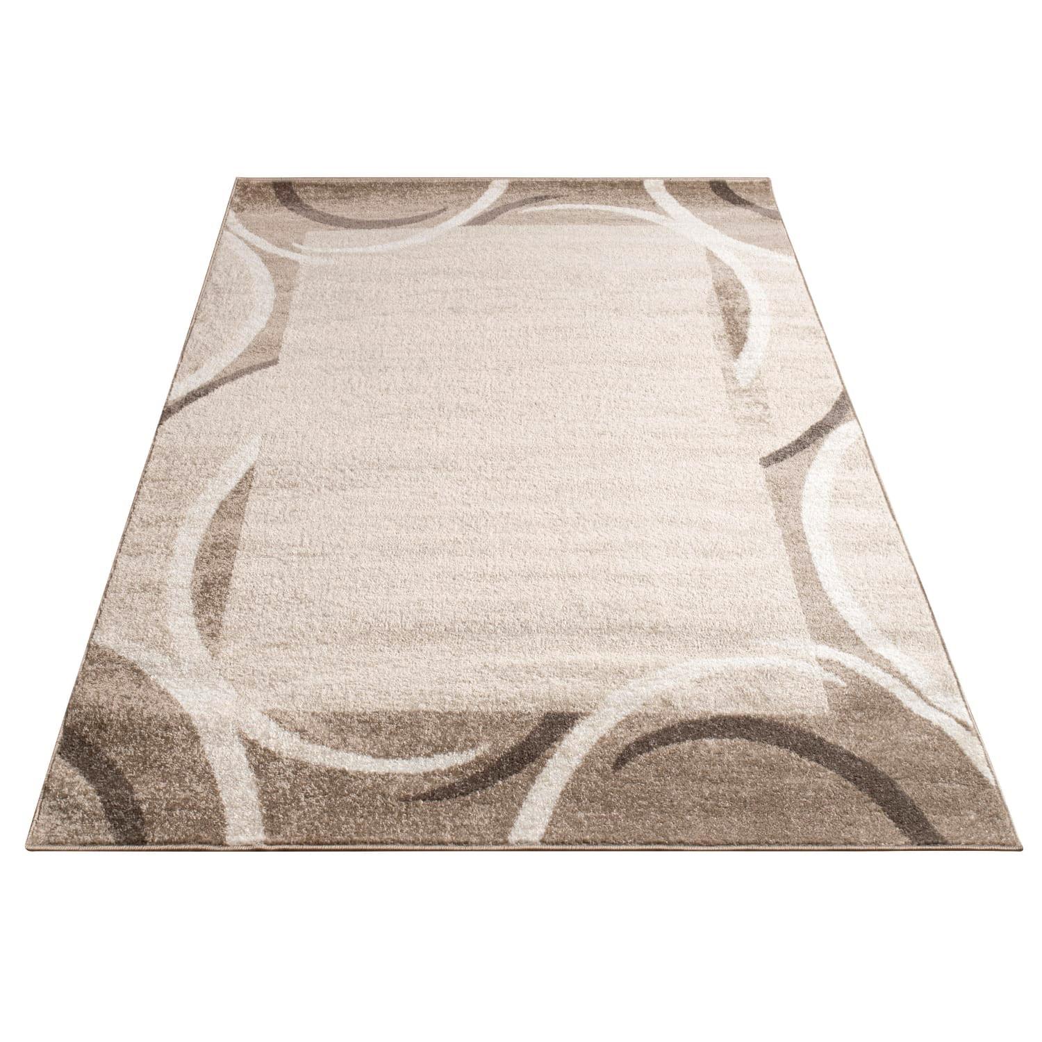 KURZFLORTEPPICH, abstrakt, Braun, 60 x 100 cm - Braun, Textil (100/60cm) - KADIMA DESIGN
