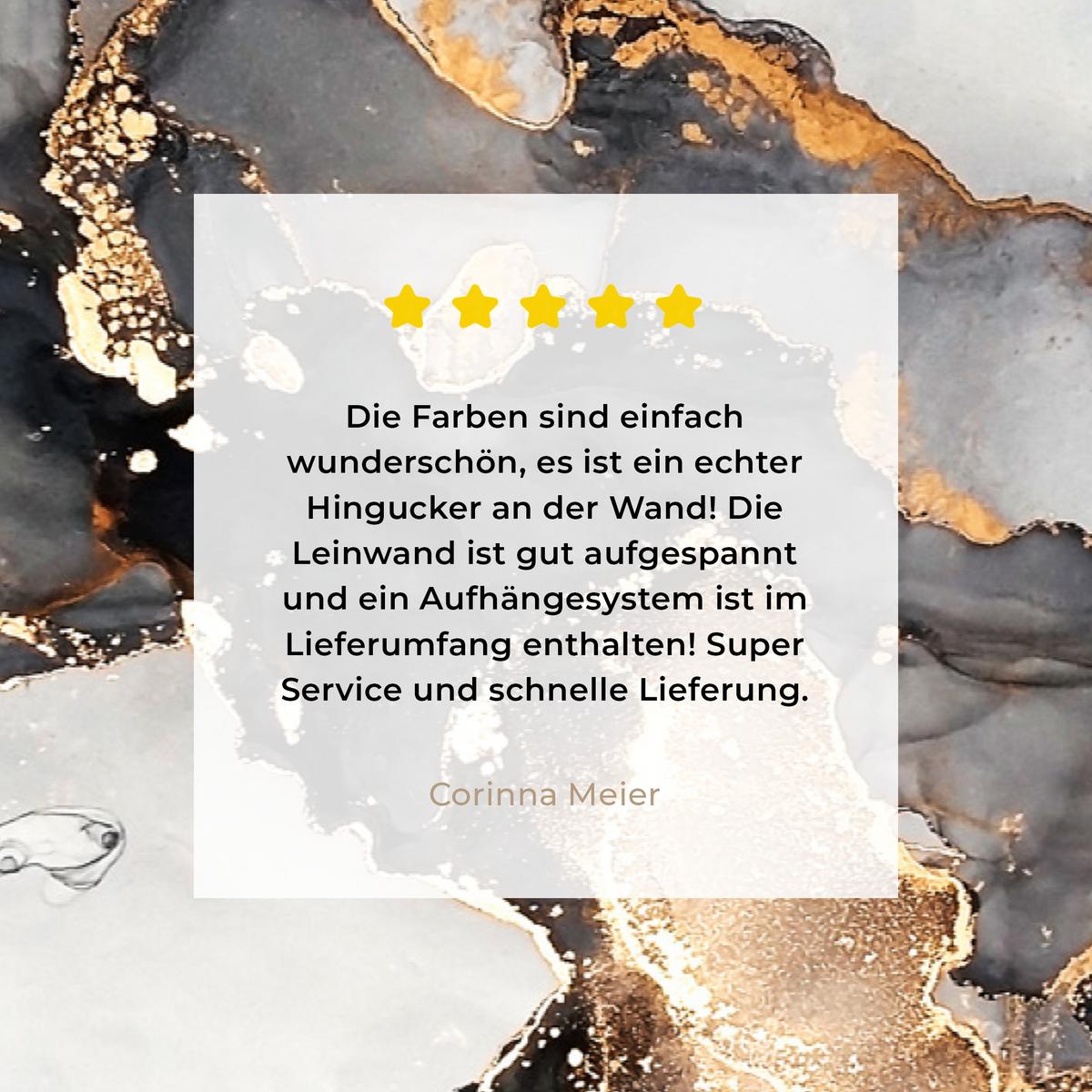 LEINWANDBILD Marmor - Schwarz - Weiß - Gold - Luxus - Abstrakt Gemälde 60x40 cm - Goldfarben, Textil (60/40cm) - MuchoWow