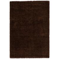 HOCHFLOR LANGFLOR SHAGGY TEPPICH FLUFFY - Dunkelbraun, Textil (160/230cm) - Pergamon