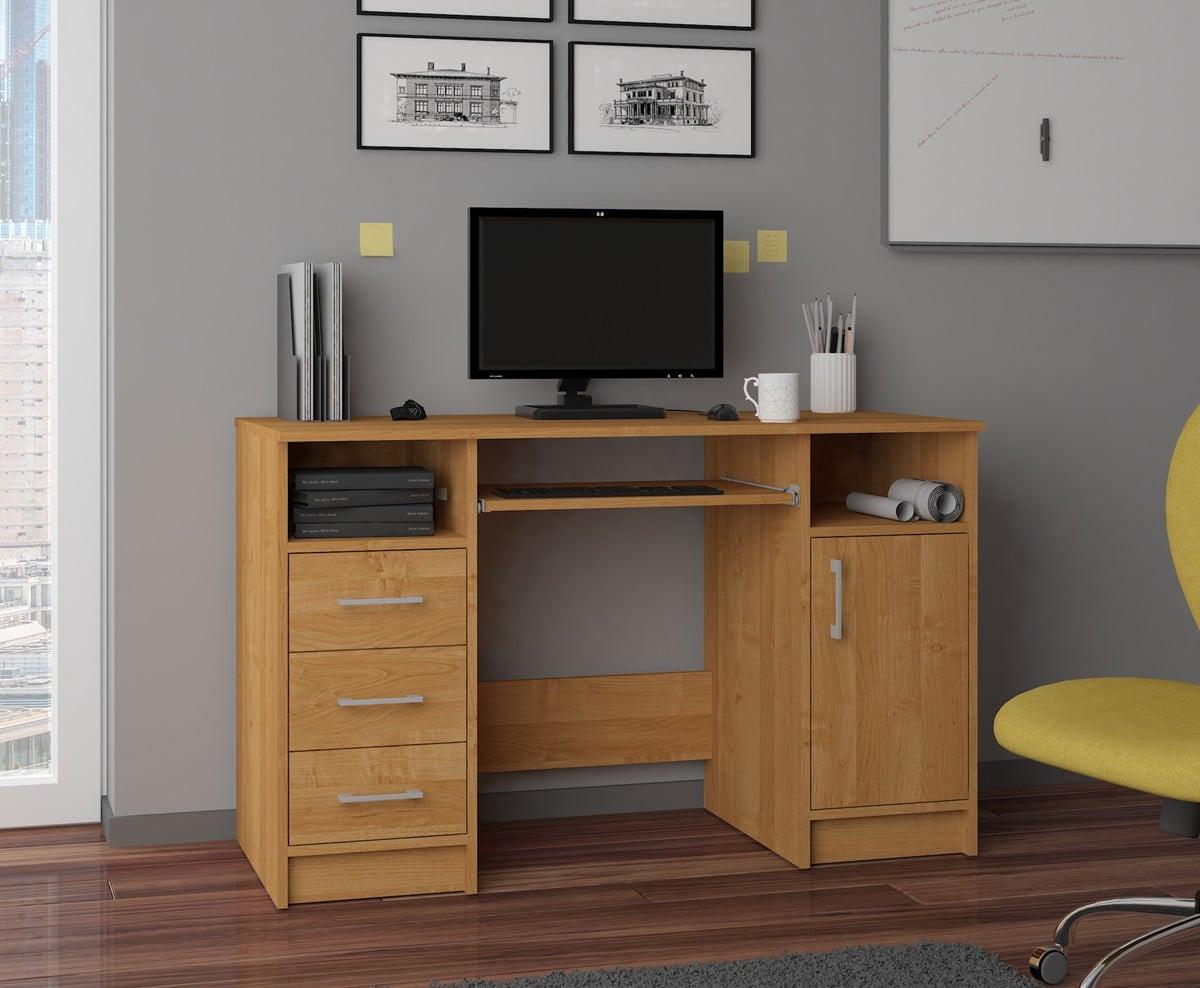 SCHREIBTISCH Erlefarben 74/124/52 - Erlefarben, Holzwerkstoff (124/85/74cm) - RAUMHIRSCH FURNITURE